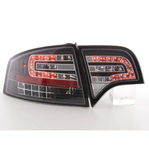 LED taillights set Audi A4 sedan type 8E 04 07 black