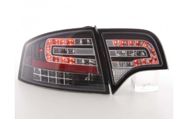 LED taillights set Audi A4 sedan type 8E 04 07 black