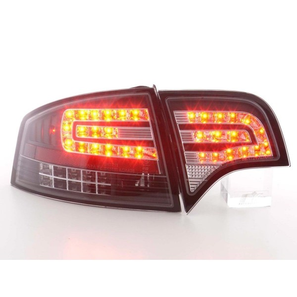 LED taillights set Audi A4 sedan type 8E 04 07 black