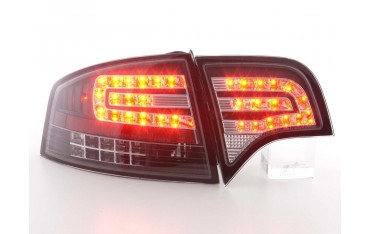 LED taillights set Audi A4 sedan type 8E 04 07 black