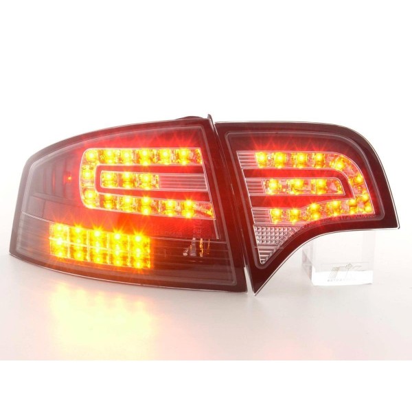 LED taillights set Audi A4 sedan type 8E 04 07 black