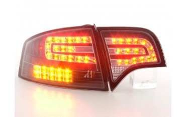 LED taillights set Audi A4 sedan type 8E 04 07 black