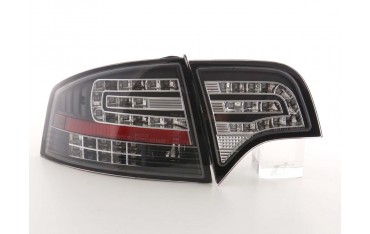 LED taillights set Audi A4 sedan type 8E 04 07 black