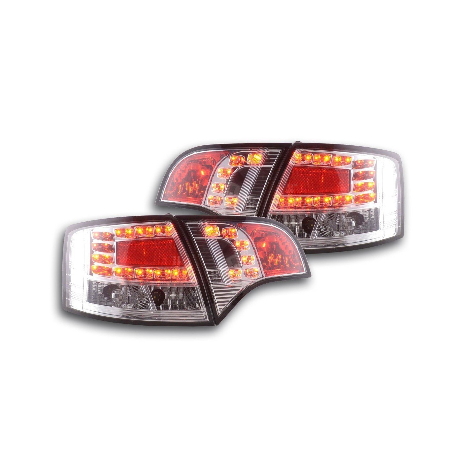 LED taillights set Audi A4 Avant type 8E 04 08 chrome