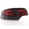 LED taillights set Audi A4 sedan type 8E 04 07 red black