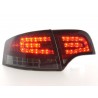 LED taillights set Audi A4 sedan type 8E 04 07 red black