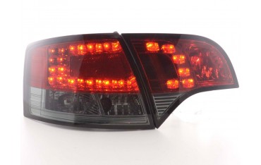 LED taillights set Audi A4 Avant type 8E 04 08 red black