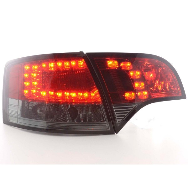 LED taillights set Audi A4 Avant type 8E 04 08 red black