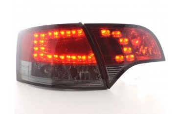 LED taillights set Audi A4 Avant type 8E 04 08 red black