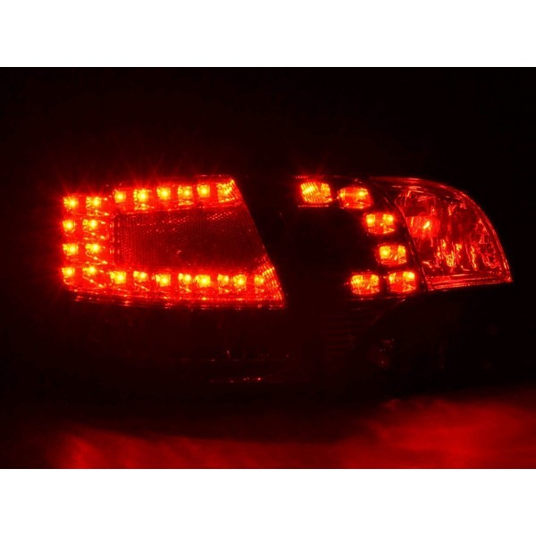 LED taillights set Audi A4 Avant type 8E 04 08 red black