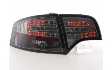 LED taillights set Audi A4 sedan type 8E 04 07 black