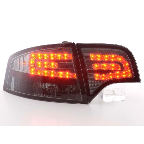 LED taillights set Audi A4 sedan type 8E 04 07 black