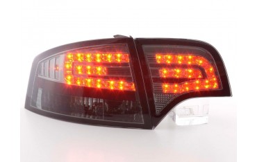 LED taillights set Audi A4 sedan type 8E 04 07 black