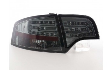 LED taillights set Audi A4 sedan type 8E 04 07 black