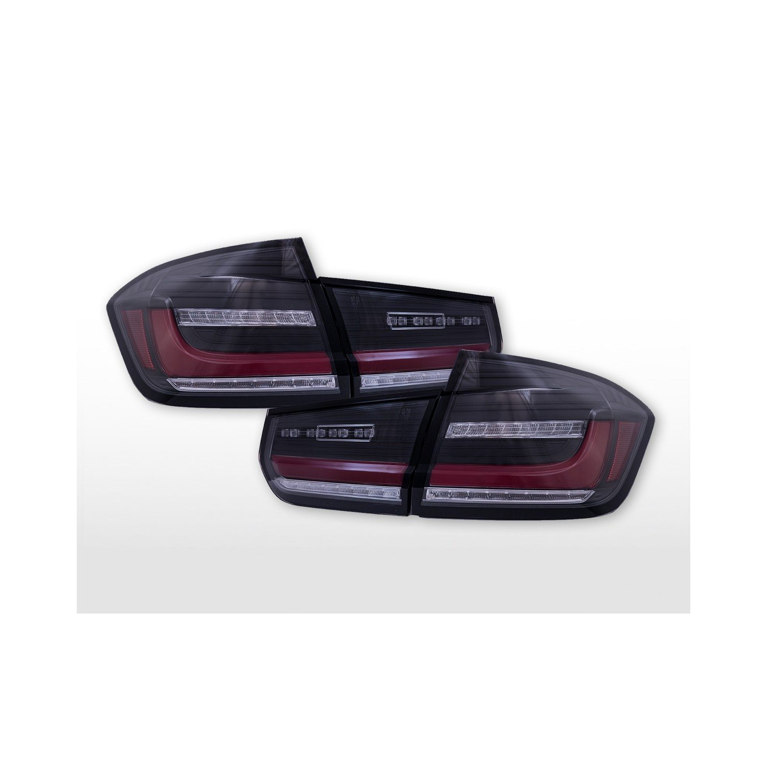 LED taillight set BMW 3 Series F30 12 17 red black smoked