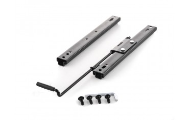 Universal rails for vintage car seats with adjusting lever