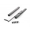 Universal rails for vintage car seats with adjusting lever