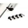 Universal rails for vintage car seats with adjusting lever