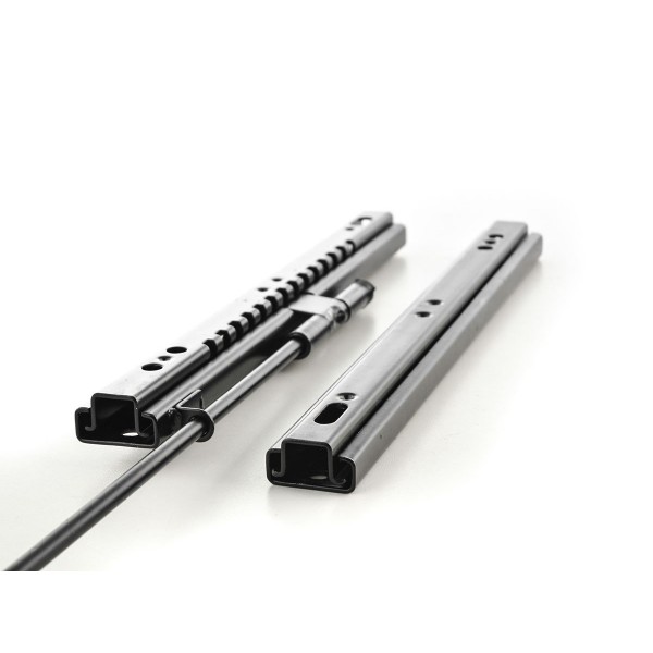 Universal rails for vintage car seats with adjusting lever