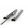 Universal rails for vintage car seats with adjusting lever