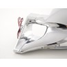 Outside mirror sports mirror set N Look 3 pole adjustable with large turn signal chrome left hand drive