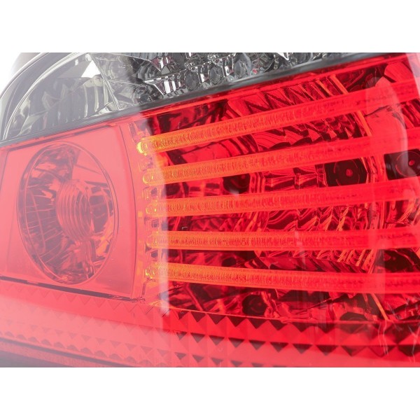 LED taillights BMW 5 series E60 sedan 03 07 red clear