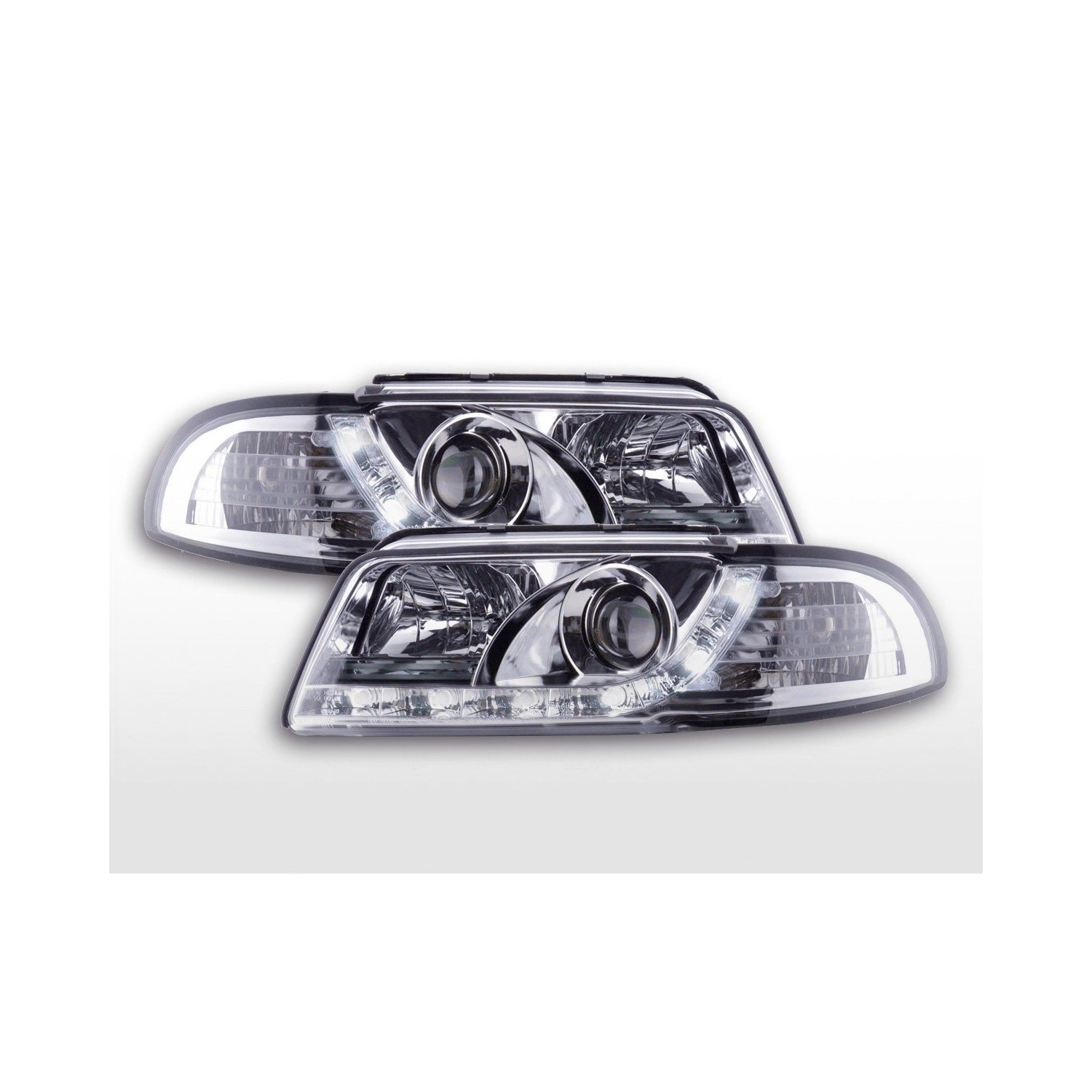 Daylight headlight LED daytime running lights Audi A4 B5 8D 94 99 chrome