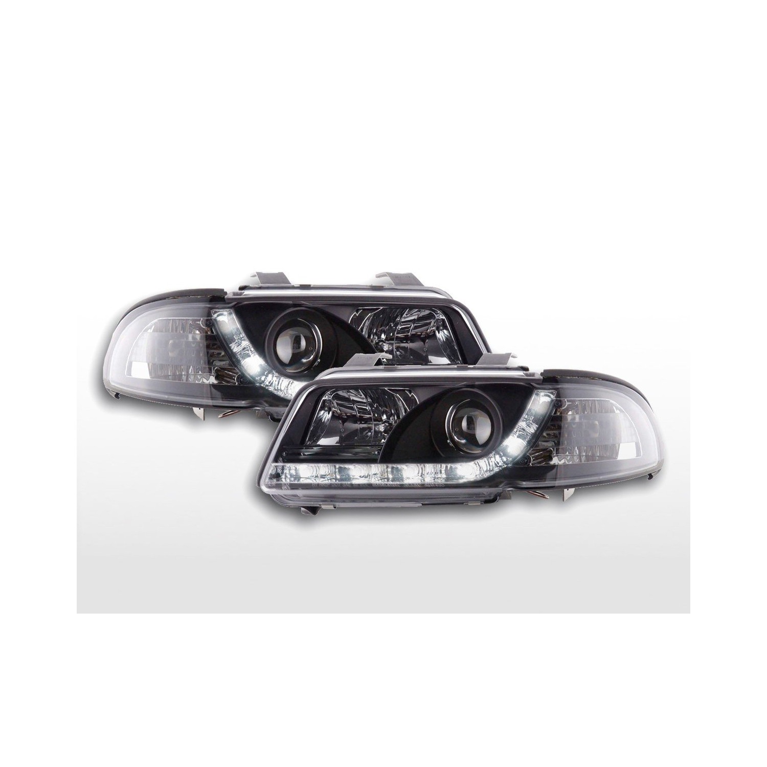 Daylight headlight LED daytime running lights Audi A4 B5 8D 99 01 chrome
