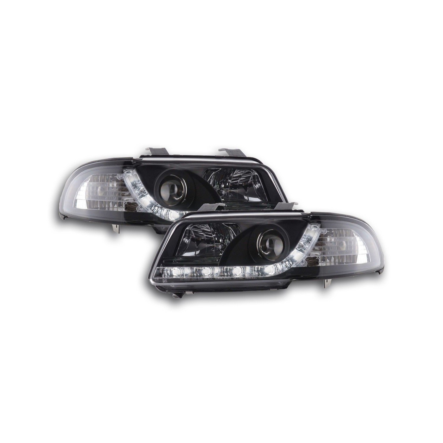 Daylight headlight LED daytime running lights Audi A4 B5 8D 99 01 black
