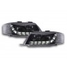 Headlight set Daylight LED daytime running lights Audi A6 4B 97 00 black