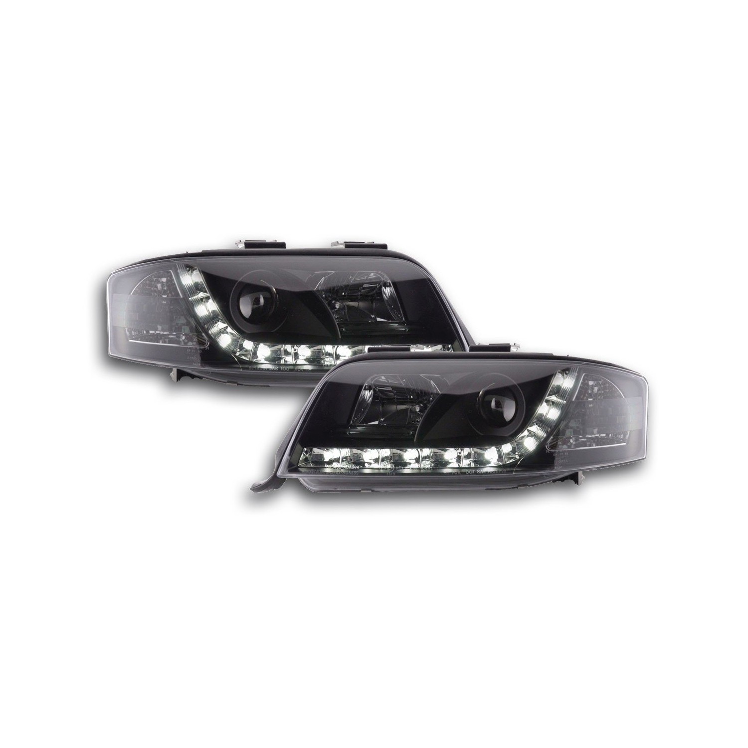 Daylight headlight LED daytime running lights Audi A6 4B 01 03 black