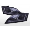 Xenon headlight set with LED daytime running lights Audi TT 8J 2006 2013 black