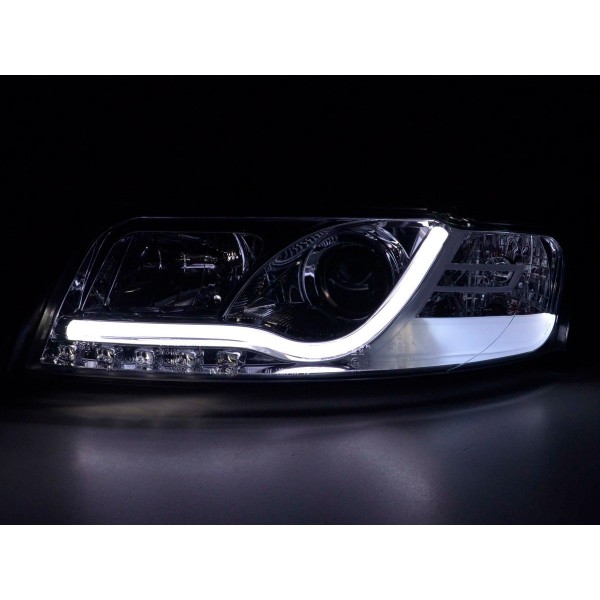 Daylight headlight LED DRL look Audi A4 type 8E 01 04 chrome