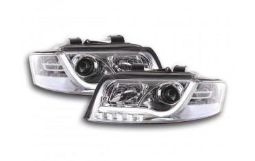 Daylight headlight LED daytime running lights Audi A4 type 8E 01 04 chrome