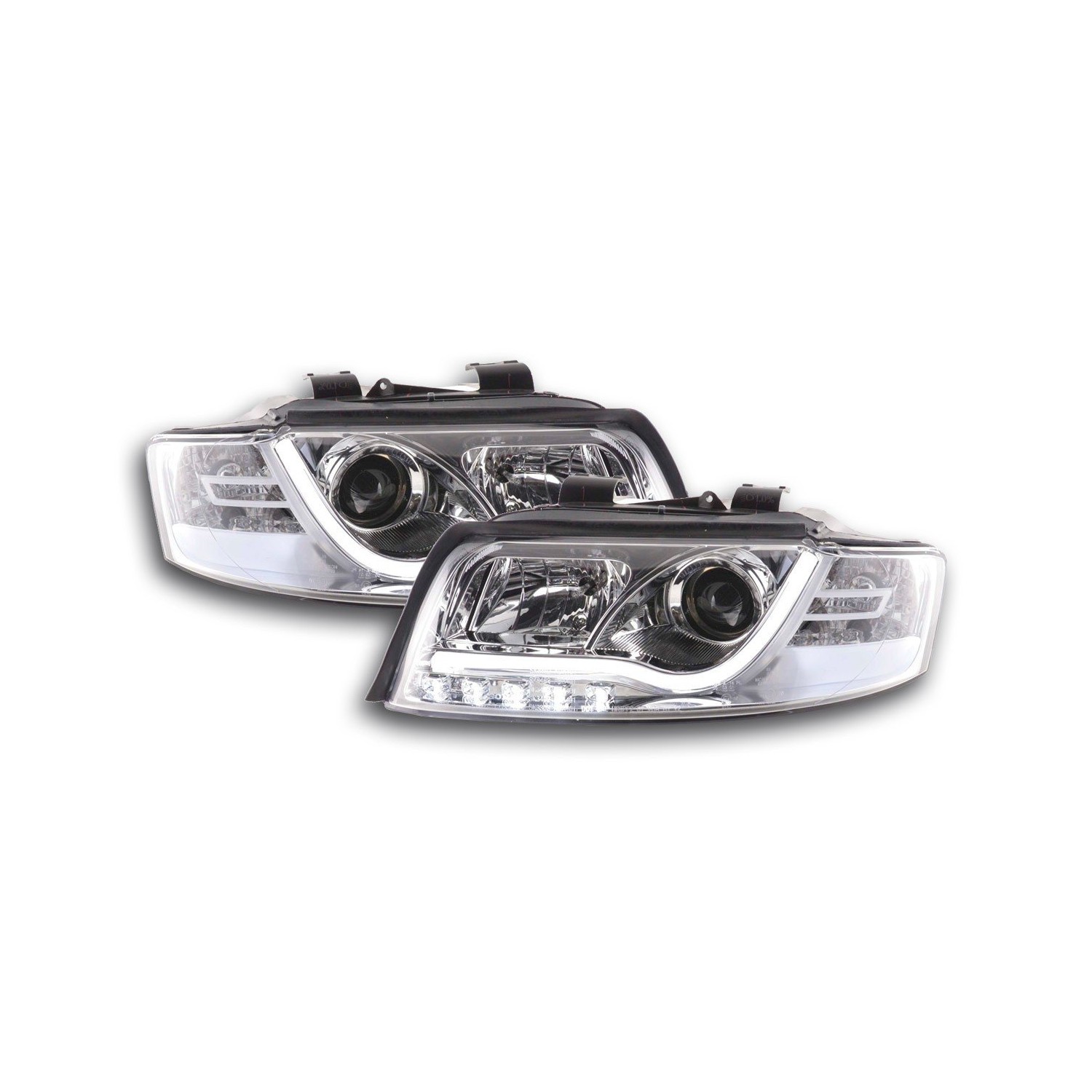 Daylight headlight LED daytime running lights Audi A4 type 8E 01 04 chrome