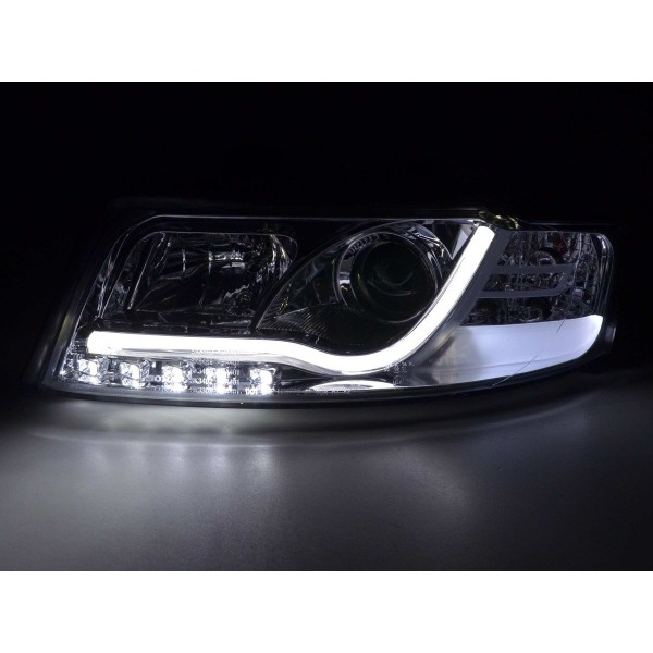 Daylight headlight LED daytime running lights Audi A4 type 8E 01 04 chrome