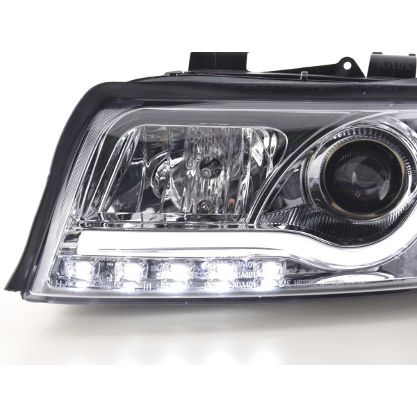 Daylight headlight LED daytime running lights Audi A4 type 8E 01 04 chrome