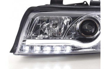Daylight headlight LED daytime running lights Audi A4 type 8E 01 04 chrome
