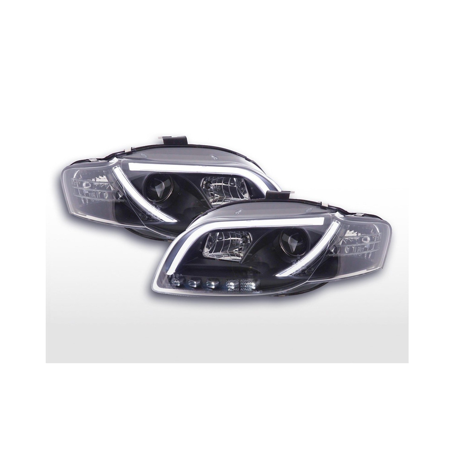 Daylight headlight LED DRL look Audi A4 type 8E 04 08 black