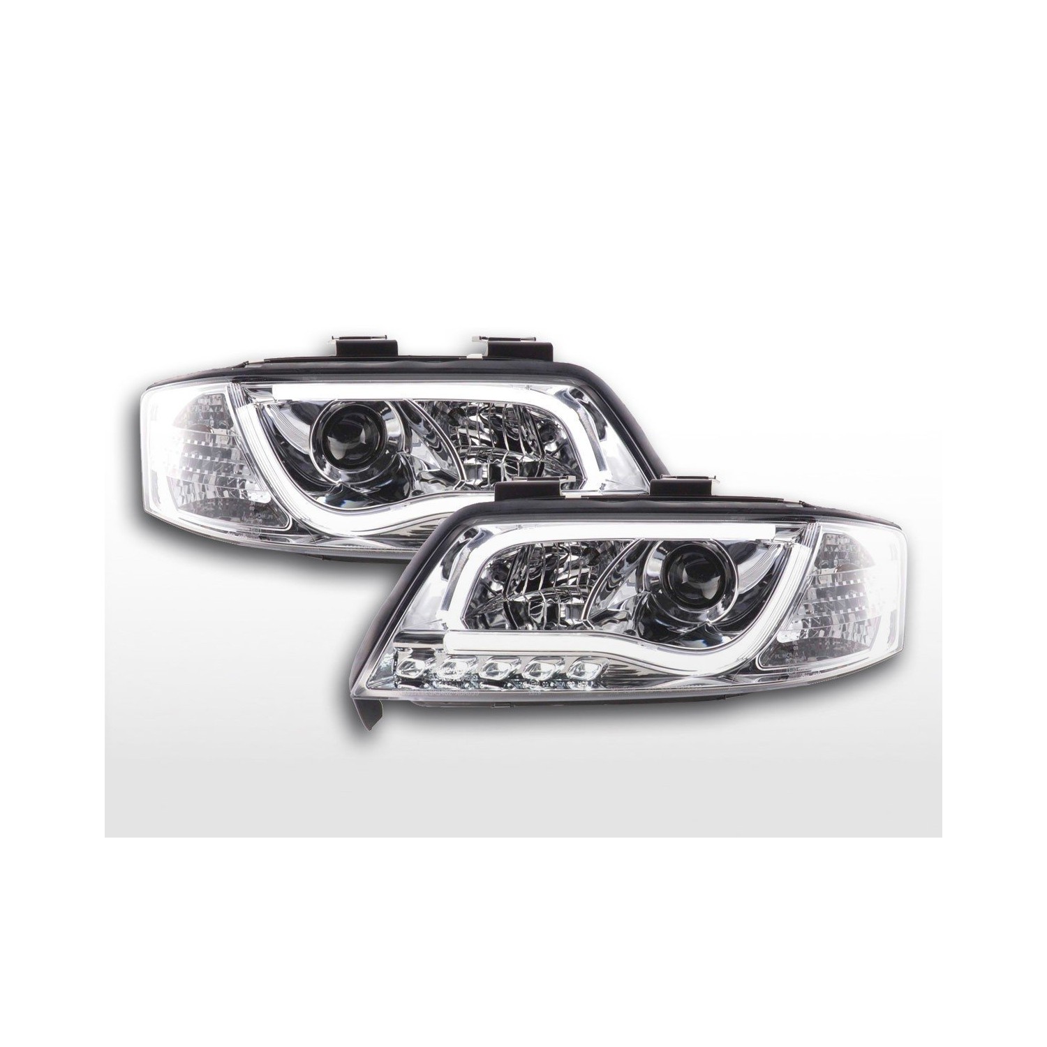 Daylight headlight LED daytime running lights Audi A6 type 4B 97 01 chrome