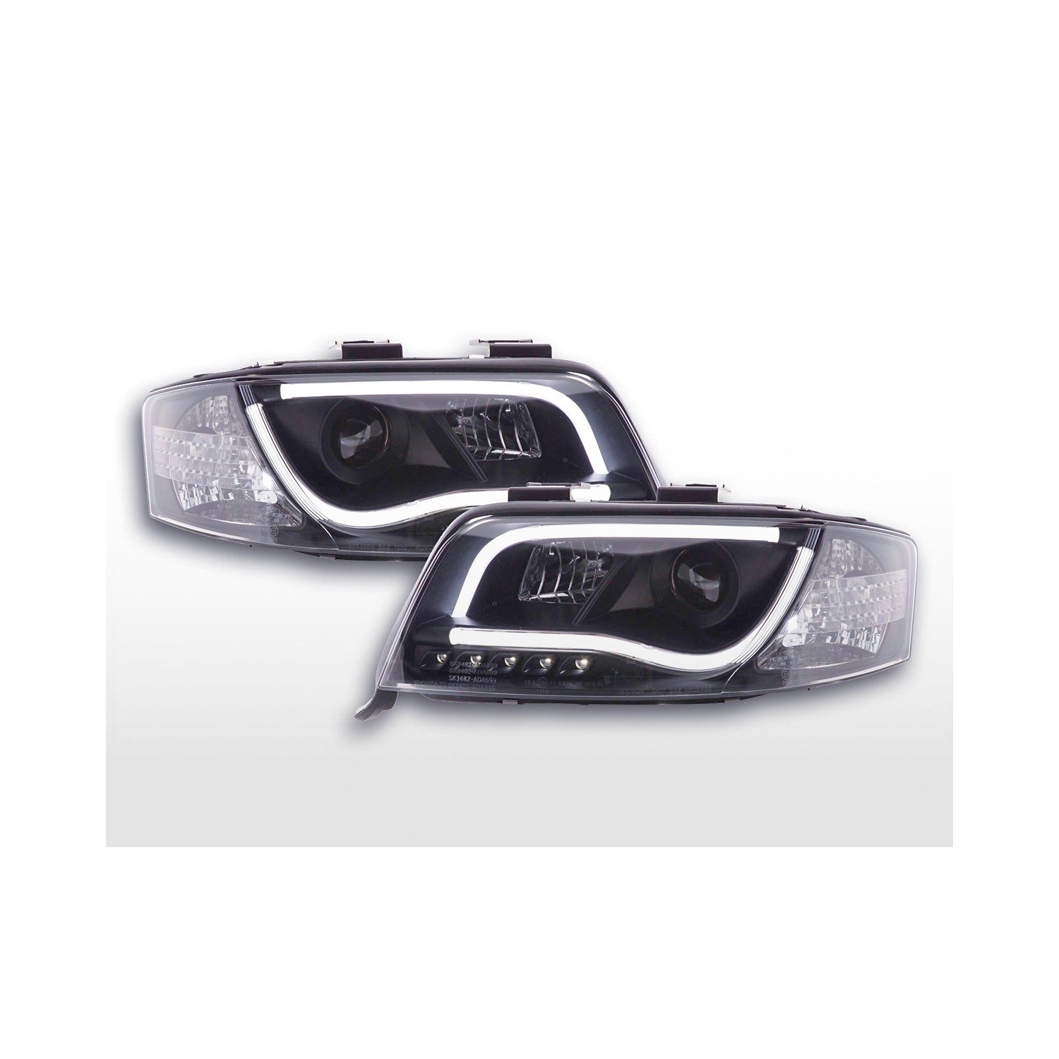 Daylight headlight LED DRL look Audi A6 type 4B 01 04 black