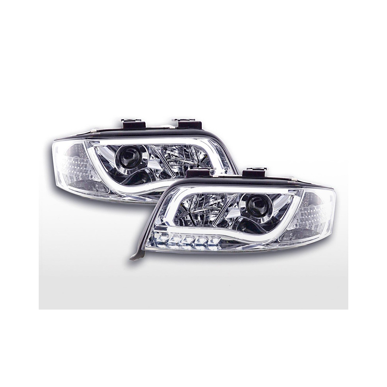 Daylight headlight LED daytime running lights Audi A6 type 4B 01 04 chrome