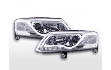 Daylight headlight LED DRL look Audi A6 type 4F 04 08 chrome