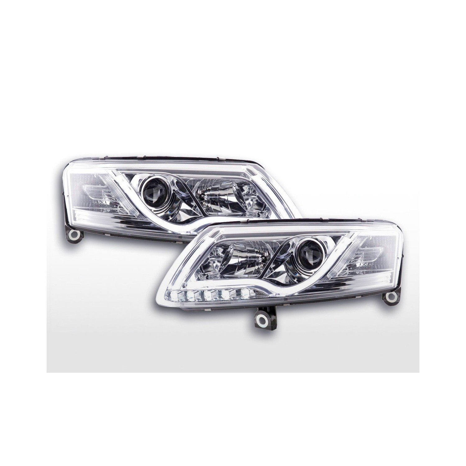 Daylight headlight LED daytime running lights Audi A6 type 4F 04 08 chrome