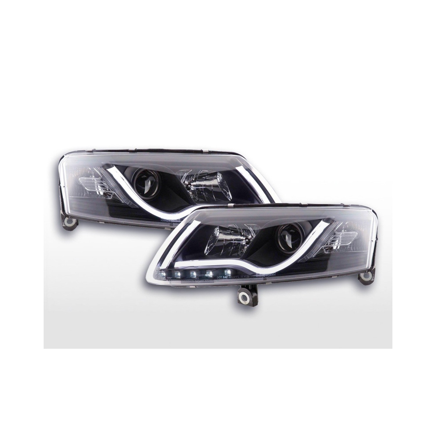 Daylight headlight LED daytime running lights Audi A6 type 4F 04 08 black