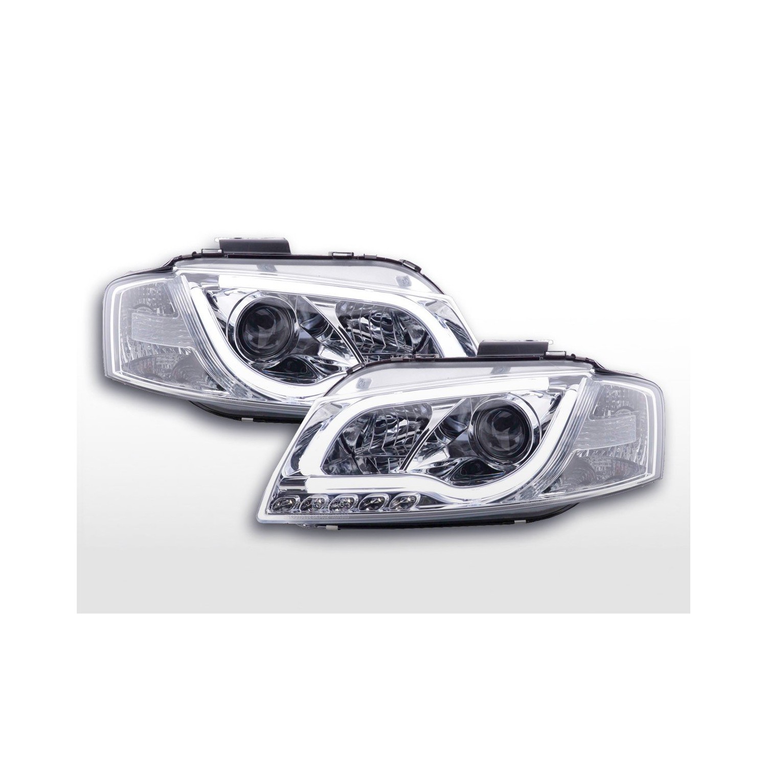 Daylight headlight LED DRL look Audi A3 type 8P 8PA 03 08 chrome