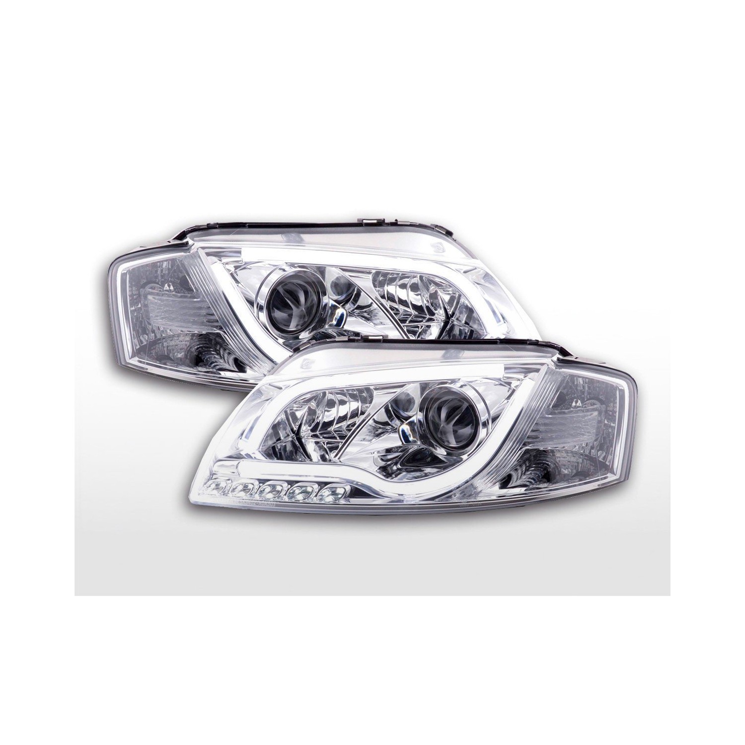 Daylight headlight LED daytime running lights Audi A3 type 8P 8PA 03 08 chrome