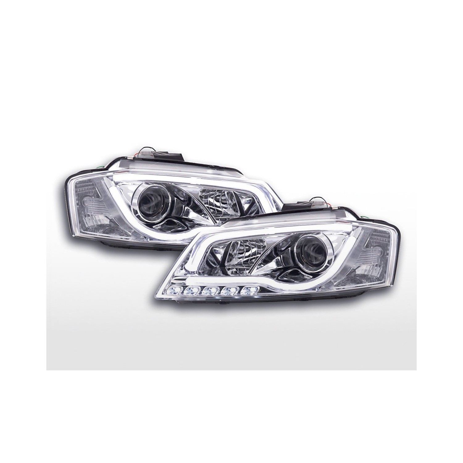 Daylight headlight LED daytime running lights Audi A3 8P 08 12 chrome