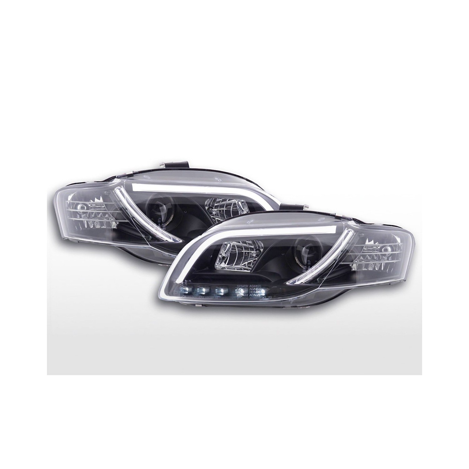 Daylight headlight LED daytime running lights Audi A4 B7 8E 04 08 black