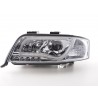 Daylight headlight LED DRL look Audi A6 type 4B 01 04 chrome for right hand drive
